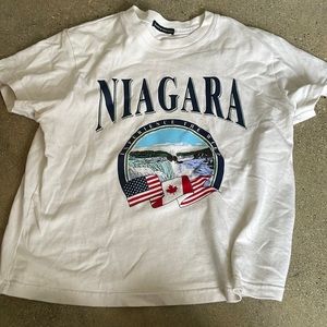 vintage brandy melville niagara falls baby tee